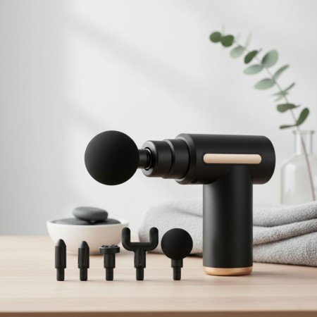 Massage Gun - USB Deep Tissue Therapy for Neck Back & Body Portable Muscle Recovery Tool with 3 Speeds