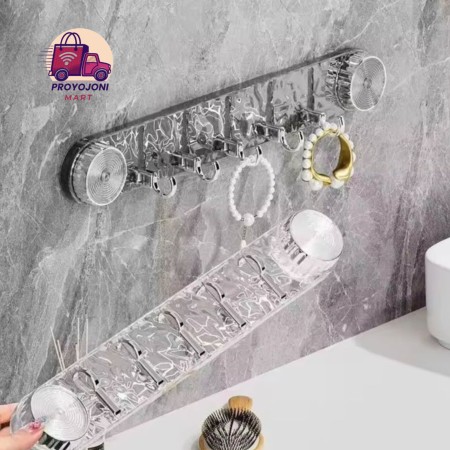 2 Pc COMBO - 5 Hooks Rotating Suction Cup Hooks